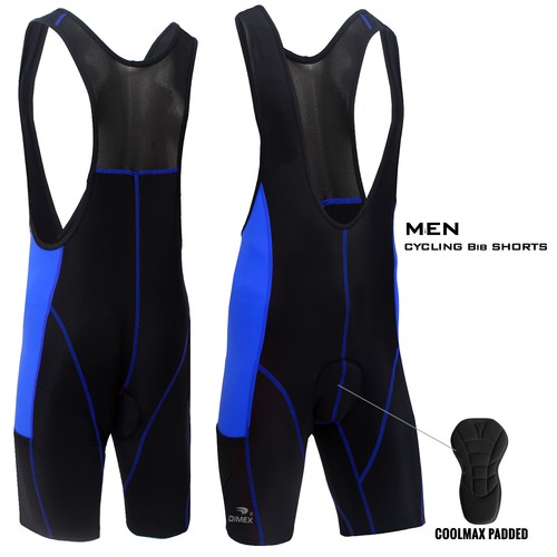 Mens Cycling Bib Shorts Tights Cycle Bicycle Coolmax Anti-Bac Padded All Sizes - Picture 4 of 8