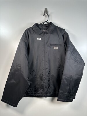 Dickies Men's Full Zip Nylon Insulated Jacket Black Size XL 27x30