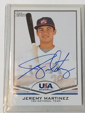 2011 topps usa jeremy martinez auto autograph rc rookie 