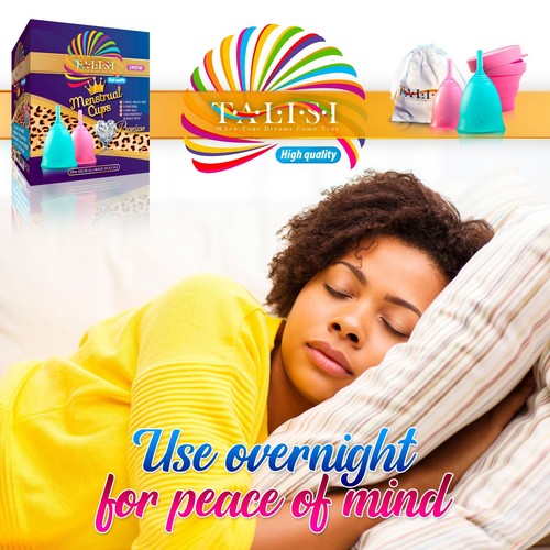 Talisi Menstrual Cup Large Small Menstruation Feminine Period Silicone Copa Set - 第 6/10 張圖片