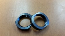 5/8" x 24 Threaded Jam Nut Black Oxide 2 per package #2997 Made in USA!