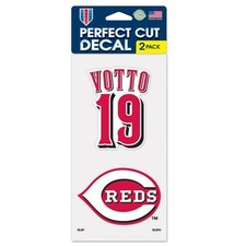 Cincinnati Reds Car Window Decal 4 Decal Set Joey Votto