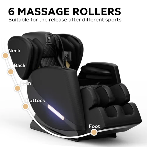 Full Body Massage Chair L Track Zero Gravity Shiatsu Massage recliner w/5 Modes