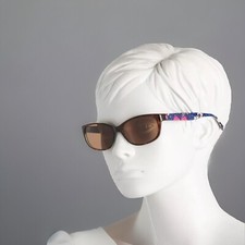 Vera Bradley Rheba Sunglasses African Violet Brown Tortoise Blue 55-16 135 VB
