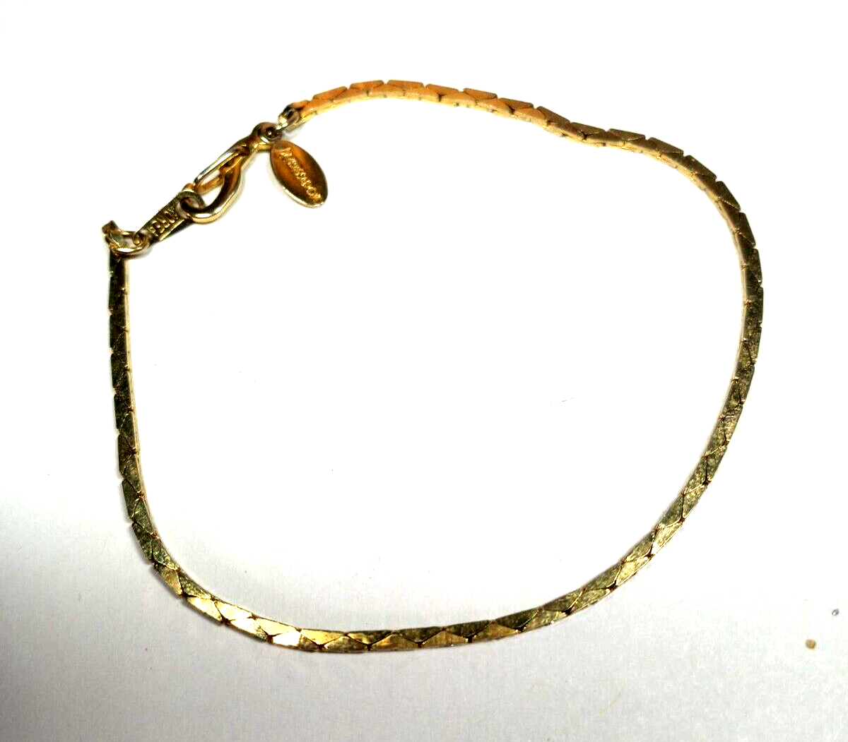 ◆VINTAGE HOLLYWOOD◆ Classic Chain Bracelet VH24NNBR175M Vintage AMBASSADOR Gold Plated 7