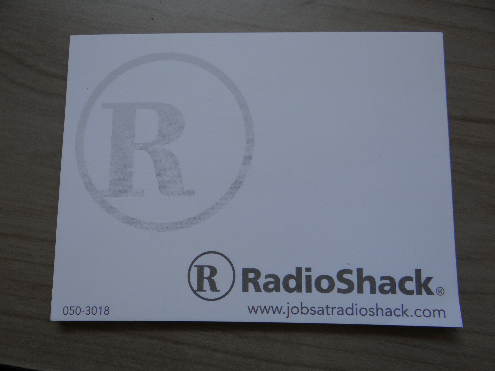 Radio Shack post it sticky notes-image