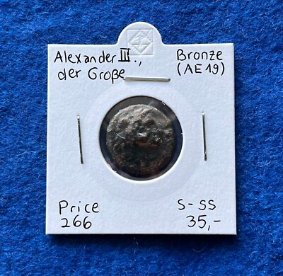 Alexander der Große Makedonien Bronze 19 mm s-ss