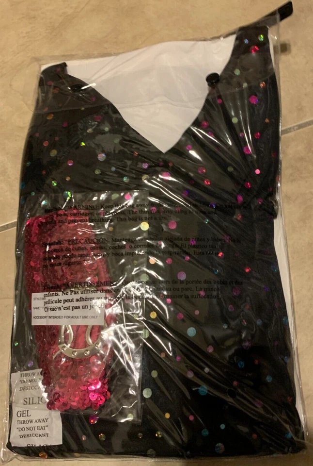 Boneca Dreamgirl Disco Fantasia de Dançarina Anos 70 Feminina Pequena Adulta NOVA Embalagem de Varejo - Imagem 3 de 3