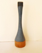 Antique Native American wooden Mallet basket making tool original blue paint