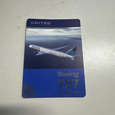 United Airlines Boeing 787-10 Dreamliner Trading Card