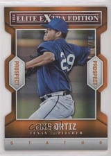 2014 Elite Extra Edition Prospects Status Orange Die-Cut 3/10 Luis Ortiz #30 s3g