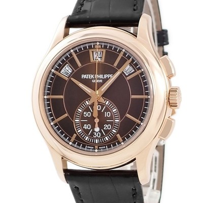 PATEK PHILIPPE Annual Calendar Chronograph 5905R-001 K18RG Solid Gold Brow