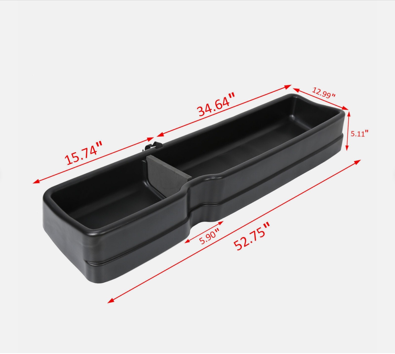 For Ford F-150 2015-2024 Black Seat Organizer Under Seat Storage Box 09281