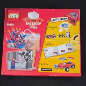 LEGO Juniors Spider-Man Spider-Car Pursuit 10665 Complete Set, 55pcs, Marvel