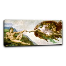 Niik Quadro Creazione di Adamo Michelangelo Buonarroti falso d' autore stampa...