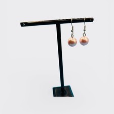 Elegant Pink Pearl Earrings