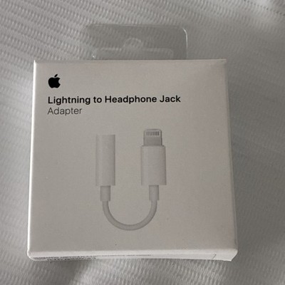 Apple Lightning to Headphone 3.5mm Jack Adapter - White Brand New