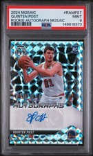 2024 PANINI MOSAIC ROOKIE AUTO MOSAIC #RAMPST QUINTEN POST PSA 9