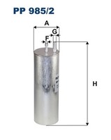 Kraftstofffilter Filtron PP 985/2 Leitungsfilter FüR VW Transporter T6 SGA SGH