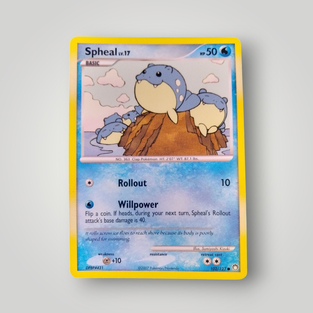 Pokemon Card  Spheal (102/123) Mysterious Treasures Common Non-Foil