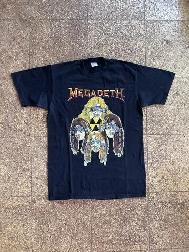 Megadeth Vic Rattlehead Thrash Metal Band T-shi 1990s vintage concert t-shirt, vintage, single stitch, B+ condition