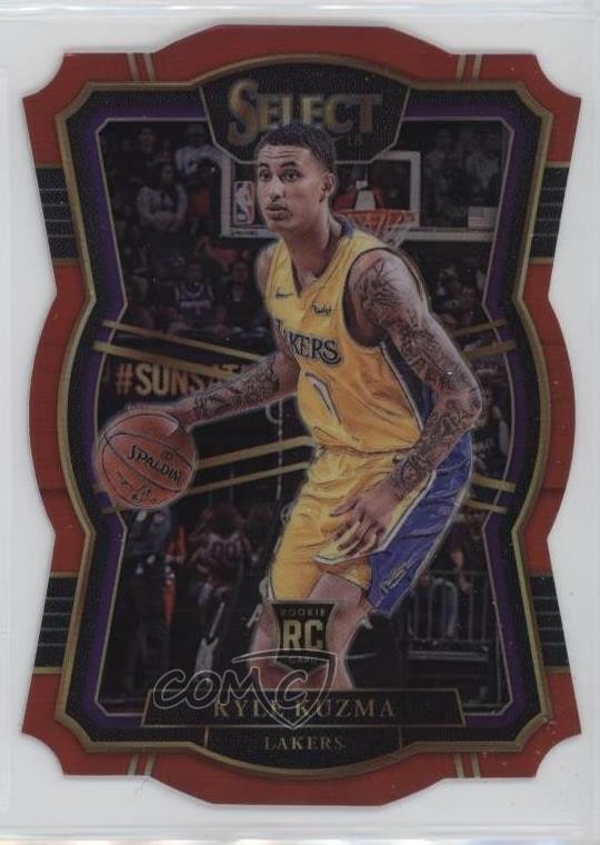 2017 Panini Select Premier Level Red Die-Cut Prizm /135 Kyle Kuzma Rookie RC 7y2
