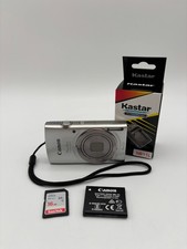 Canon PowerShot ELPH 180 20.0MP Digital Camera Silver w/8x Zoom Bundle
