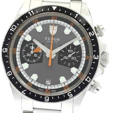 TUDOR Heritage Chrono 70330N Date Gray / black Dial Automatic Men