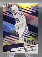 DeForest Buckner 2025 Panini Revolution Infinite Blue Parallel /8 SSP #84