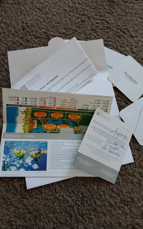 OCCIDENTAL HOTELS & RESORTS  PUNTA CANA D.R. CHECK IN MAP INFO COASTERS