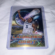 Topps Cosmic Chrome Anthony Edwards Launched Into Orbit Gold /50 LIO-14 Timberw…