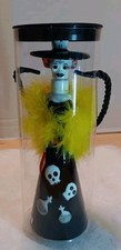 Tita Dona Celia Día de Muertos Tequila Botella Vacía Dama Blanco 100ml 8" Alto