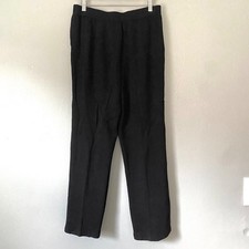 St. John Collection Marie Pants Size 10 Black Santana Knit Straight Leg Designer