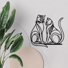 Cat Wall Art Decor Wall Decoration Versatile Modern Crafts Gift Metal Artwork