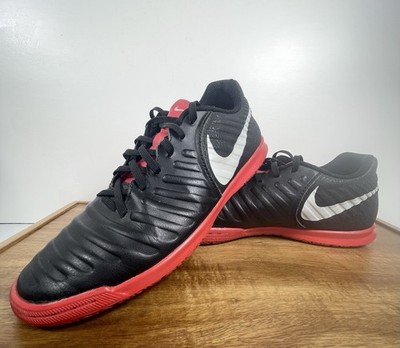 Nike Mens Tiempo LegendX 7 Academy IC Sneakers 6.5 Black Red Indoor Soccer Shoes
