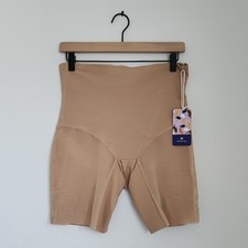 HONEYLOVE SuperPower Mid Waist Shaper Shorts Size Large Sand Nude