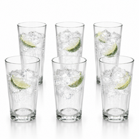 6X Absolut Vodka Logo Boden Glas Longdrink Cocktail GläSer Bar Longdrinkglas Set