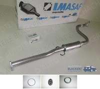 Imasaf Auspuff Mitteltopf + Anbauteile für Honda CRX II 1.6 I 16V Vtec 1989-1992