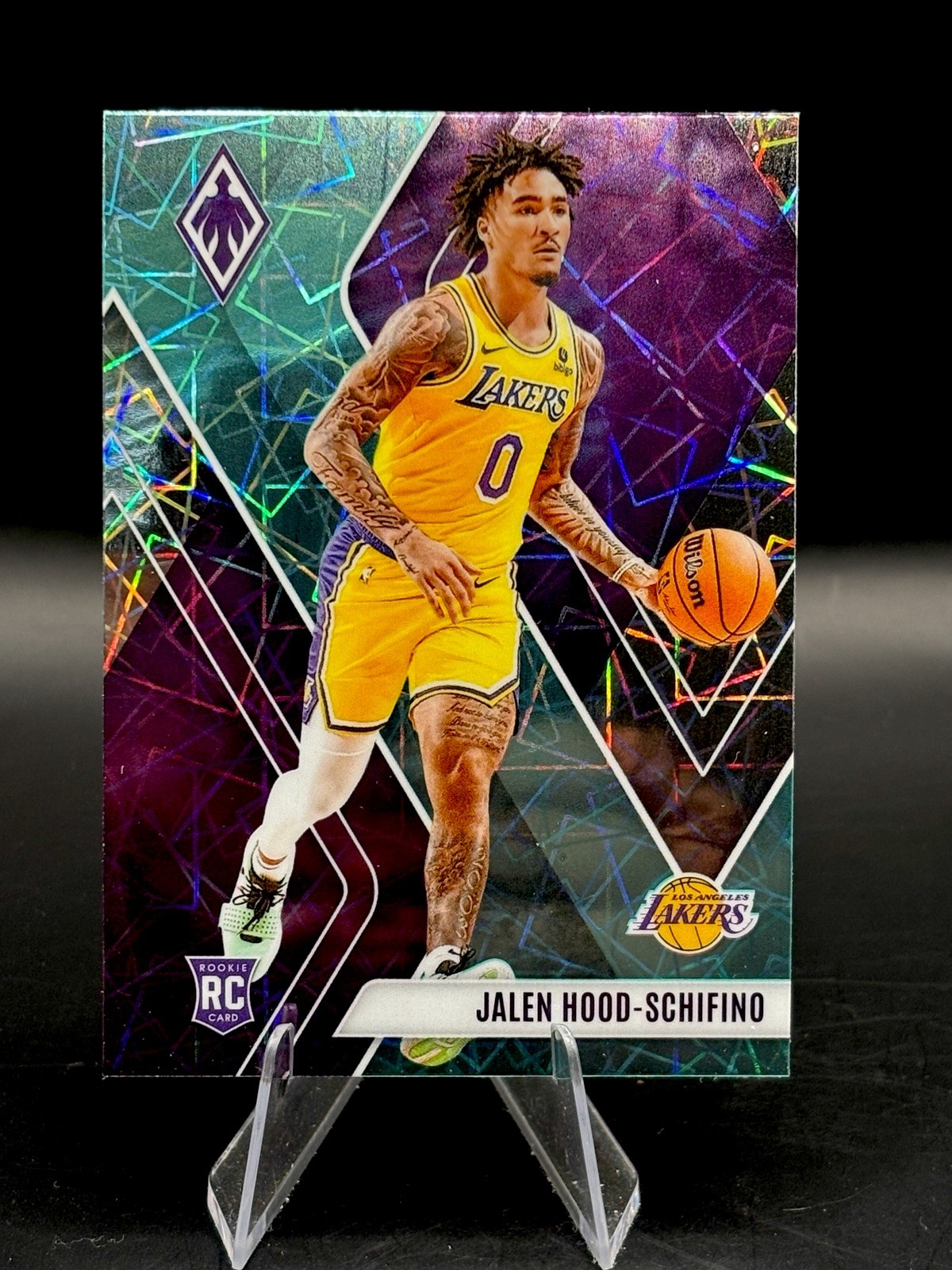 Jalen Hood-Schifino Teal Lazer Prizm RC 2023-24 Phoenix NBA #260 Lakers