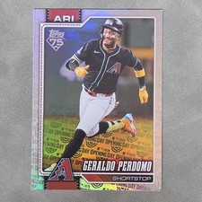 2026 Topps Series 1 Celebration - Geraldo Perdomo SP Opening Day Foilboard 