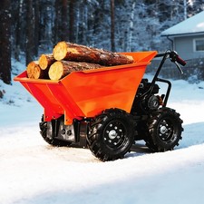 660 Lb Gas Powered Dumper Garden Cart 6.5hp Loading Capacity Wheel Barrow