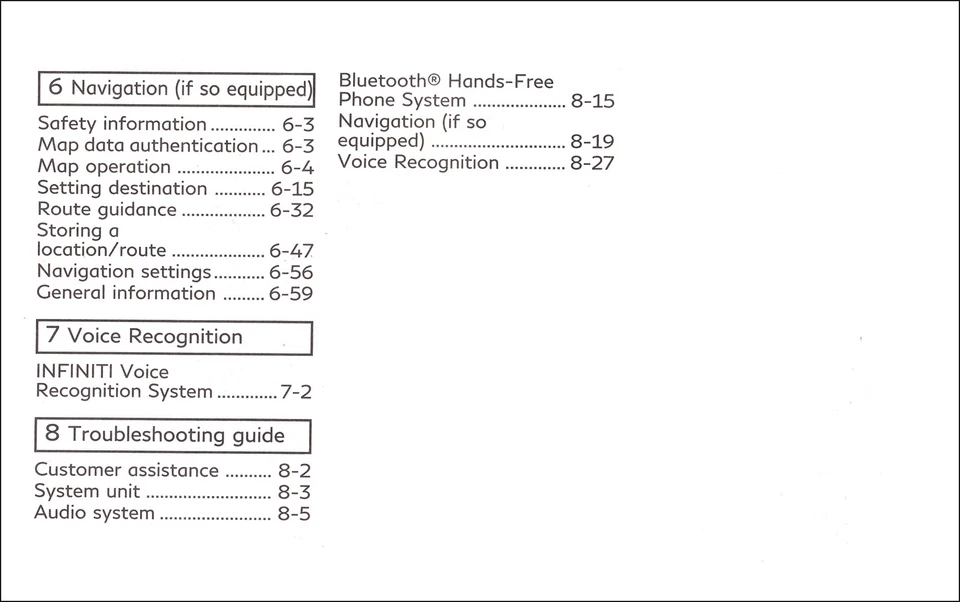 2020 Infiniti QX60 Intouch Navegación Sistema Owners Manual Usuario Guía - Imagen 3 de 3
