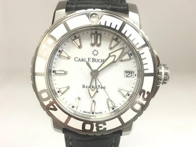 CARL F. BUCHERER Patravi Scuba Tec 00.10634.23.23.02 White Dial Men's Watch