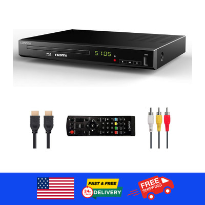 Multi-Region DVD - A/1 Blu-Ray Player w Surround S - HDMI & AV Cables Included