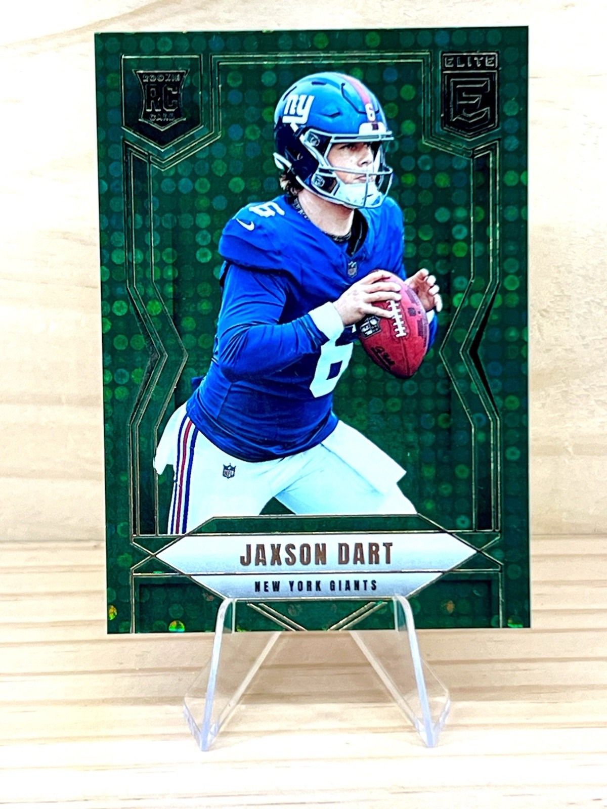 2025 Panini Donruss Elite - Rookies Jaxson Dart #103 Green Disco (RC)