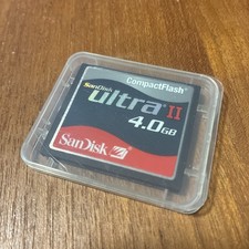 Sandisk Ultra II 4GB CF Memory Card Compact Flash with case