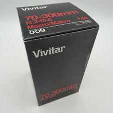 Vivitar 70-300mm 1: 4.2-5.8 MC Macro Focusing Zoom Photo Lens W/Box