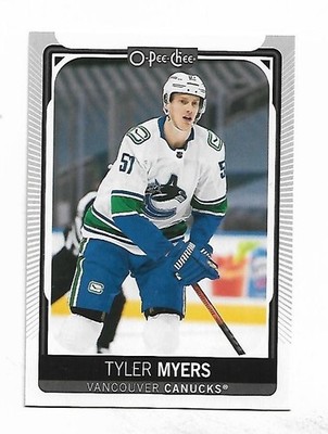 2021-22 O-Pee-Chee Base - Tyler Myers - Vancouver Canucks #416
