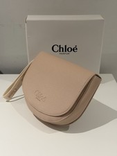 Chloe Parfum Cream Beige Pouch Small Cosmetic Makeup Bag Clutch Travel Pouch