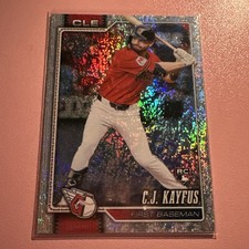 2026 Topps # 35 C.J. Kayfus Rookie Sand Glitter Cleveland Guardians